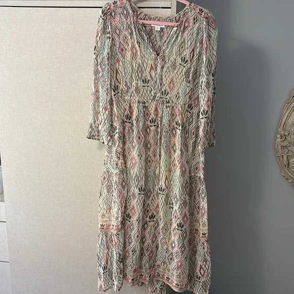 Anthropologie Sharona shimmer midi dress size S - Picture 3 of 6